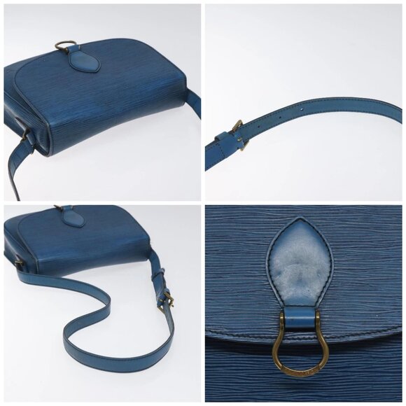 LOUIS VUITTON Epi Saint Cloud GM Shoulder Bag Toledo Blue M52195 LV Auth BA3294 - Picture 16 of 16